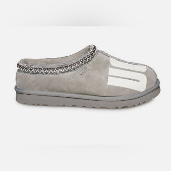 Ugg Womens Tasman Broken Logo Cobble Grey Sandals - Picture 3 of 5